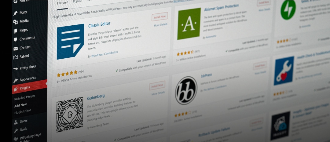 What are the technologies to consider for a website?